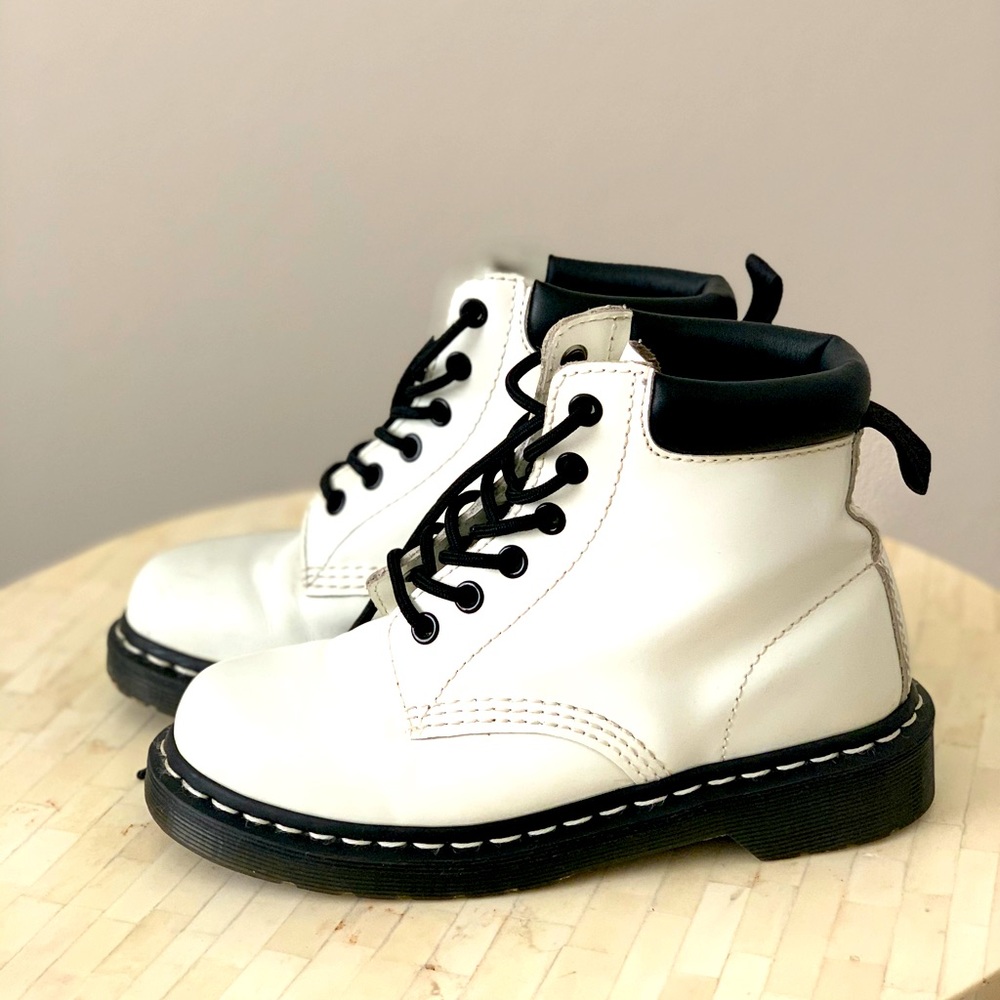 White Dr. Marten boots size 5 in women’s